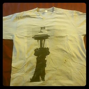 Vintage Sub Pop t-shirt space needle logo sz L